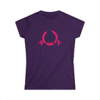 Strong Not Skinny - Women's Softstyle Tee - Distressed Color Logo Front & Back