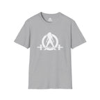 Iron Sharpens Iron - Unisex Softstyle T-Shirt - White Logo Front & Back