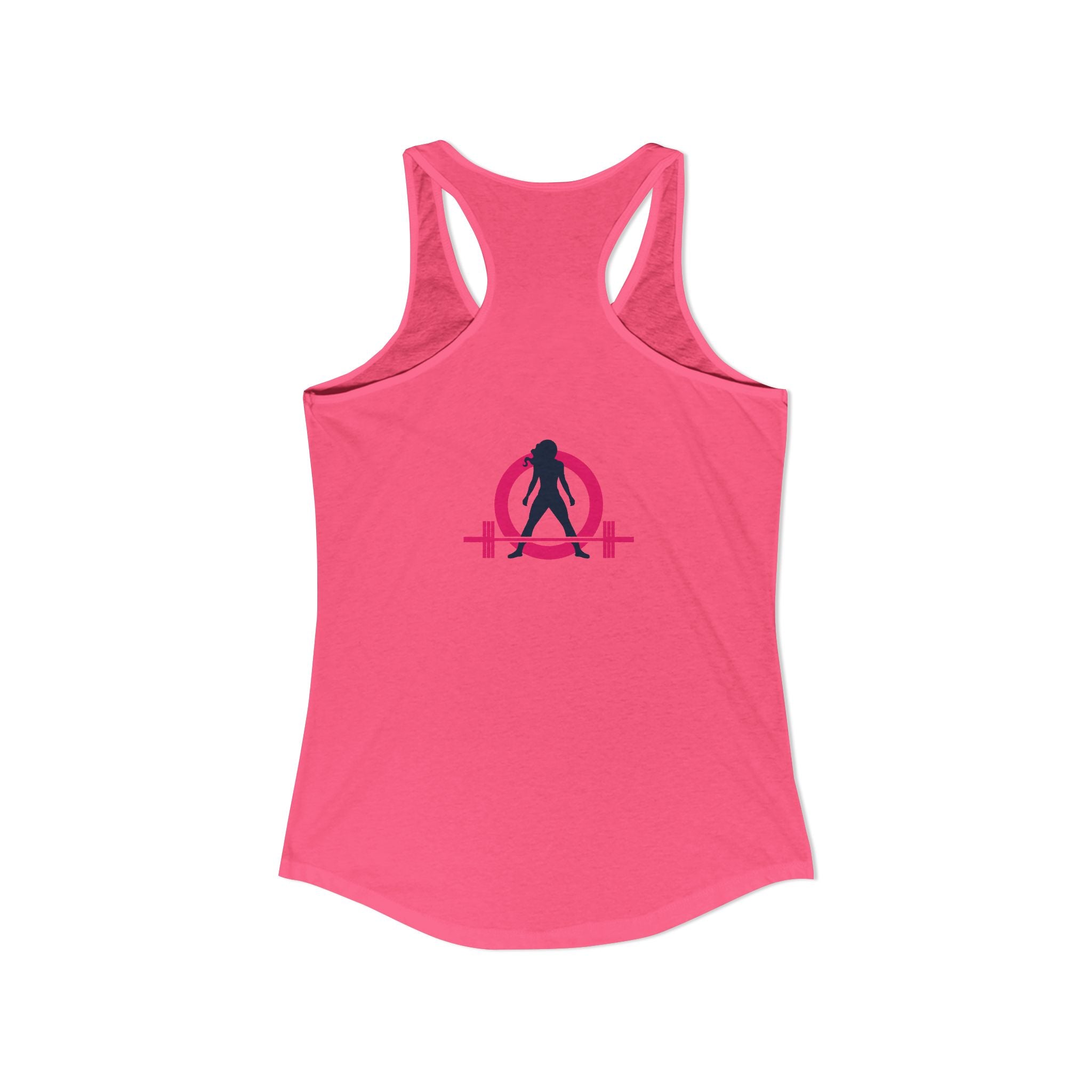 Strong Not Skinny - Color Distressed Logo - Women's Ideal Racerback Tank