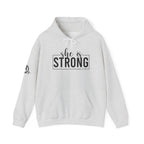 She is Strong - Unisex Heavy Blend Hooded Sweatshirt - Dark Logo