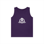 I DON’T WANT TO LOOK SKINNY I WANT TO LOOK LIKE I CAN KICK YOUR ASS – WWLW White Logo Unisex Heavy Cotton Tank Top