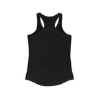 Lift Like A Girl - Women's Ideal Racerback Tank - White Logo Plain Back