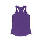 Lift Like A Girl - Women's Ideal Racerback Tank - White Logo Plain Back