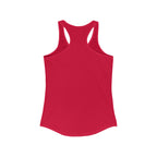 Lift Like A Girl - Women's Ideal Racerback Tank - White Logo Plain Back