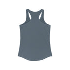 Lift Like A Girl - Women's Ideal Racerback Tank - White Logo Plain Back
