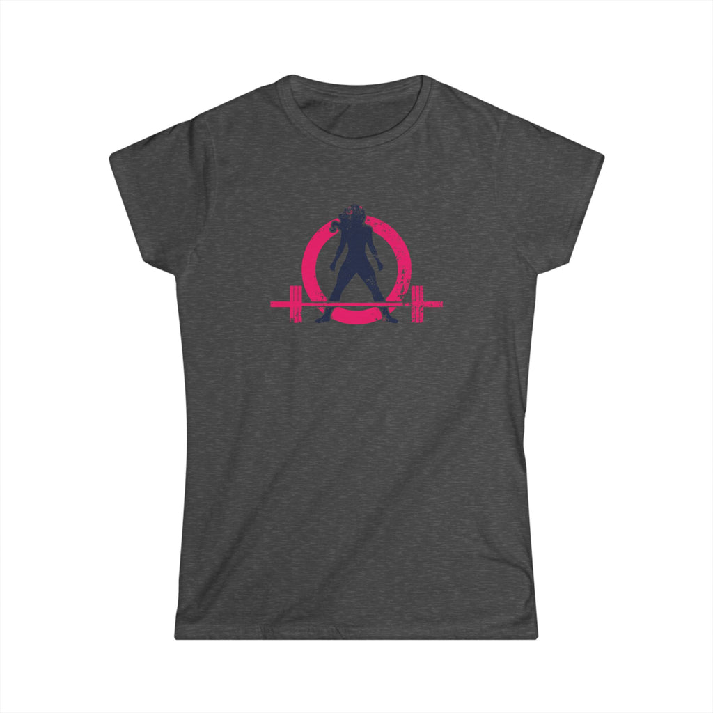 Strong Not Skinny - Women's Softstyle Tee - Distressed Color Logo Front & Back