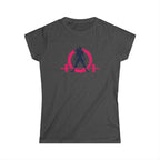 Strong Not Skinny - Women's Softstyle Tee - Distressed Color Logo Front & Back