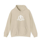Goal Weight Strong AF - Unisex Heavy Blend Hooded Sweatshirt  - White Logo Front & Back