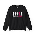 Dare To Be Different - Flex - Unisex Heavy Blend™ Crewneck Sweatshirt - Front  Logo Plain Back