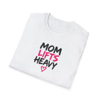 Mom Lifts Heavy – Unisex Softstyle Tee – Black Print