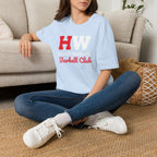 Heavy Weights Barbell Club  - Unisex Softstyle T-Shirt - Black Logo - Plain Back