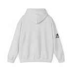 Lift Like.A Girl - Unisex Heavy Blend Hooded Sweatshirt - Black Logo on Front & Right Sleeve