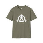 STRONG NOT SKINNY - Unisex Soft-style Tee - White Front & Back Logo