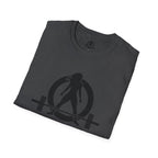 Iron Sharpens Iron - Unisex Softstyle T-Shirt - Black Logo Front & Back