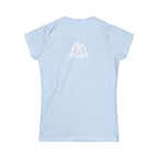 Lift Like A Girl - Women's Softstyle Tee - White Logo Main Front & Back