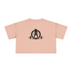 Lift Like A Girl - Women's Crop Tee - Black Logo
