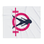 Arctic Fleece Blanket - White Color Logo