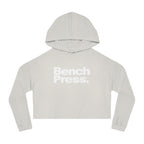 Bench Press. - Cropped Hooded Sweatshirt