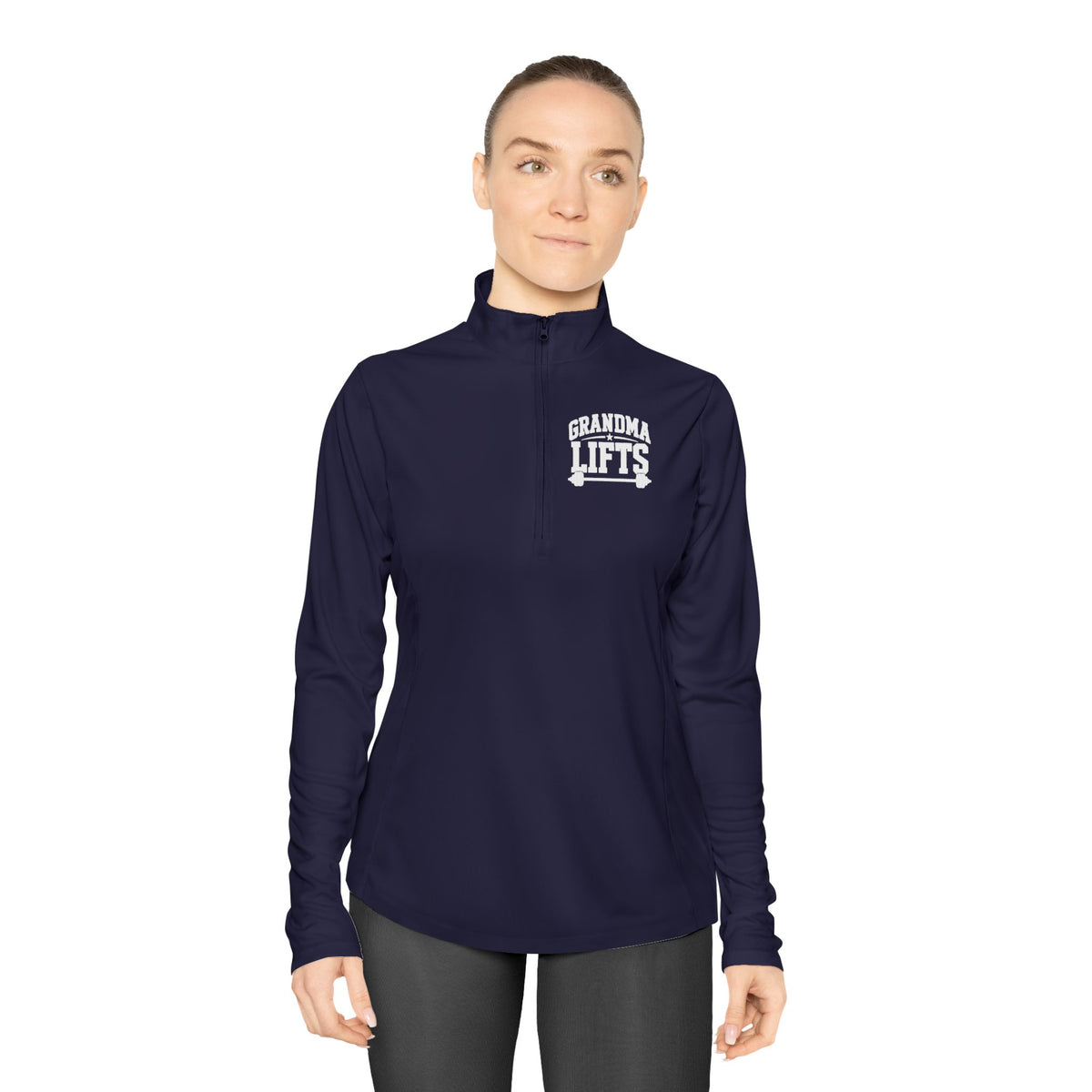 Grandma Lifts - Ladies Quarter-Zip Athletic Pullover