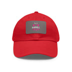 I'm A Barbell Girl - Dad Hat with Leather Patch (Rectangle)