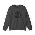 Grandma Lifts - Crewneck Sweatshirt — Front & Back Black Logo