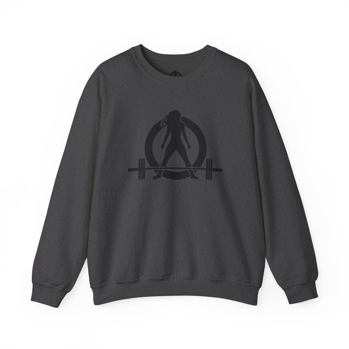 Grandma Lifts - Crewneck Sweatshirt — Front & Back Black Logo
