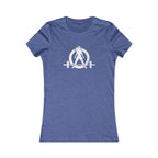 I DON’T WANT TO LOOK SKINNY I WANT TO LOOK LIKE I CAN KICK YOUR ASS - White WWLW Distressed Logo - Women's Favorite Tee
