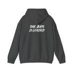 The Bar Is Loaded - Unisex Heavy Blend Hooded Sweatshirt - White Logo