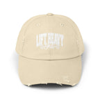 Lift Heavy Shit - Unisex Distressed Cap - White Logo