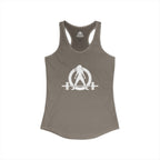 Cardio? Lift Weights Faster – Ideal Racerback Tank (Front & Back Print)