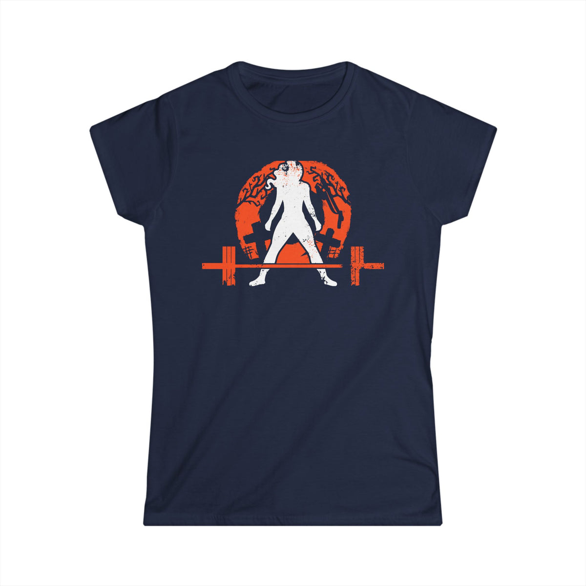 Women's Softstyle Tee - WWLW Halloween - Front Dark Logo Plain Back
