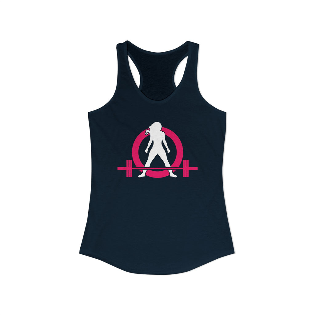 WWLW Classic Logo Racer Back Tank Top (BEST SELLER) - Women's Ideal Racerback Tank - Classic Light Logo - Plain Back