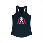 WWLW Classic Logo Racer Back Tank Top (BEST SELLER) - Women's Ideal Racerback Tank - Classic Light Logo - Plain Back