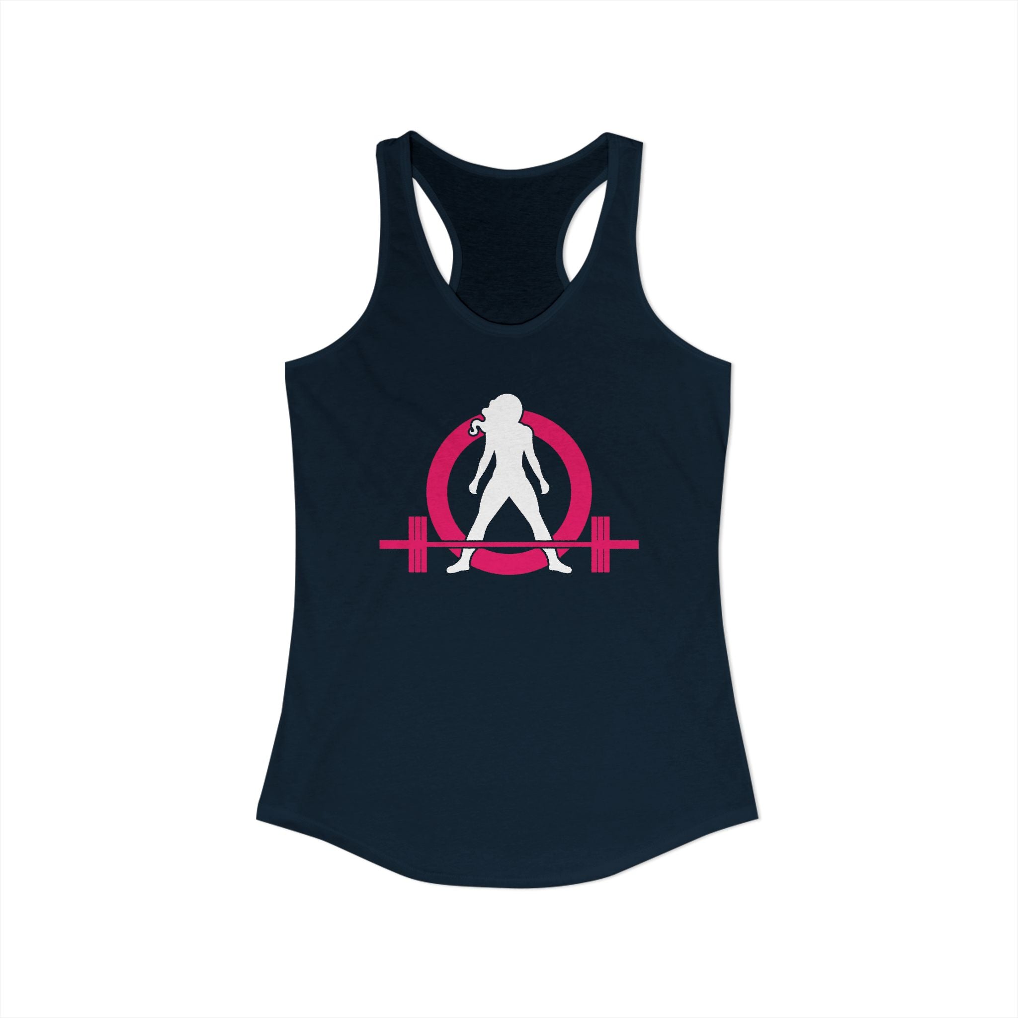 WWLW Classic Logo Racer Back Tank Top (BEST SELLER) - Women's Ideal Racerback Tank - Classic Light Logo - Plain Back