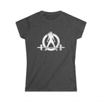 Strong Is Beautiful - Distressed White Logo - Women's Softstyle Tee (BEST SELLER)