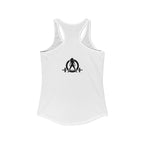ALL I NEED IS Coffee and a Barbell - Women's Ideal Racerback Tank - Dark Logo - Front & Back