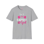 I'm A Barbell Girl Unisex Soft-Style Tee  Front Logo Plain Back