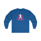 Distressed - Ultra Cotton Long Sleeve Tee - Color Logo