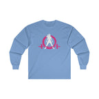 Distressed - Ultra Cotton Long Sleeve Tee - Color Logo