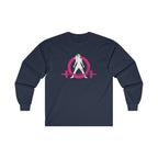Distressed - Ultra Cotton Long Sleeve Tee - Color Logo