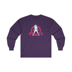 Distressed - Ultra Cotton Long Sleeve Tee - Color Logo