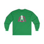 Distressed - Ultra Cotton Long Sleeve Tee - Color Logo