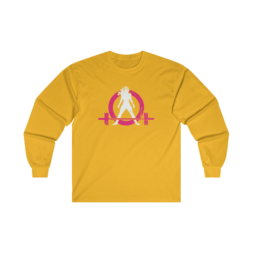 Distressed - Ultra Cotton Long Sleeve Tee - Color Logo