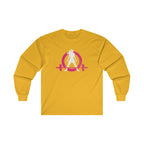 Distressed - Ultra Cotton Long Sleeve Tee - Color Logo