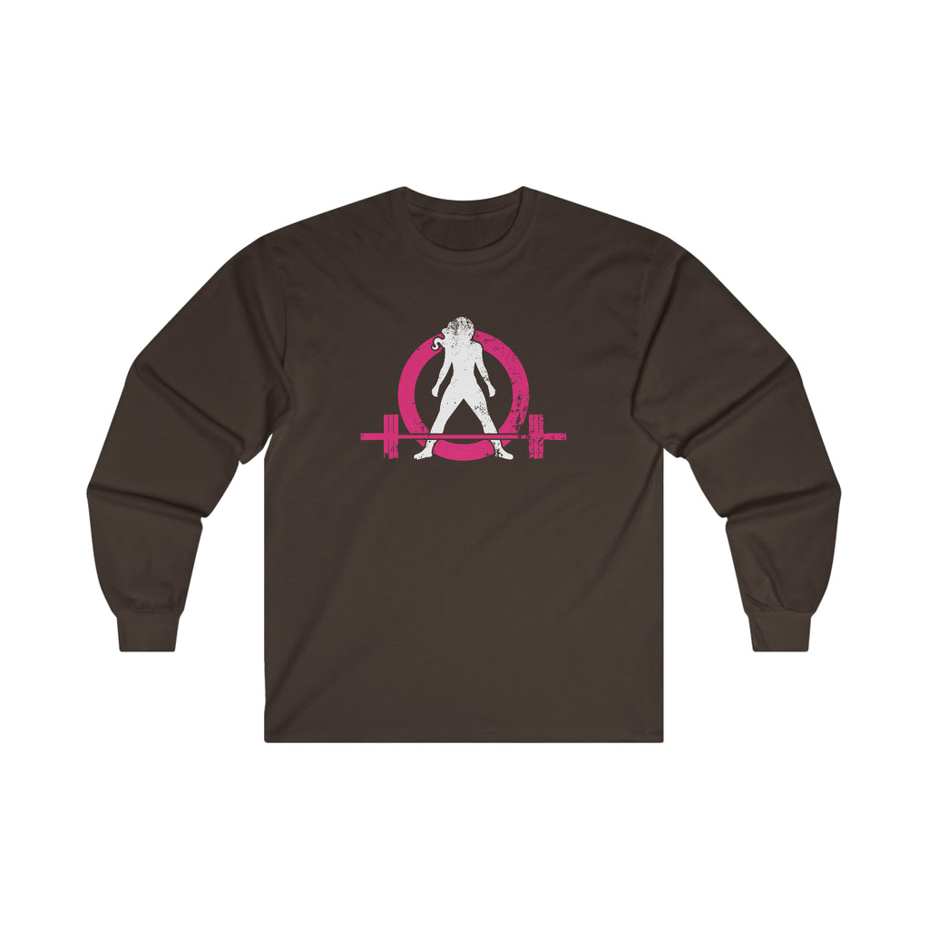 Distressed - Ultra Cotton Long Sleeve Tee - Color Logo