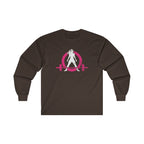 Distressed - Ultra Cotton Long Sleeve Tee - Color Logo