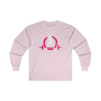 Distressed - Ultra Cotton Long Sleeve Tee - Color Logo