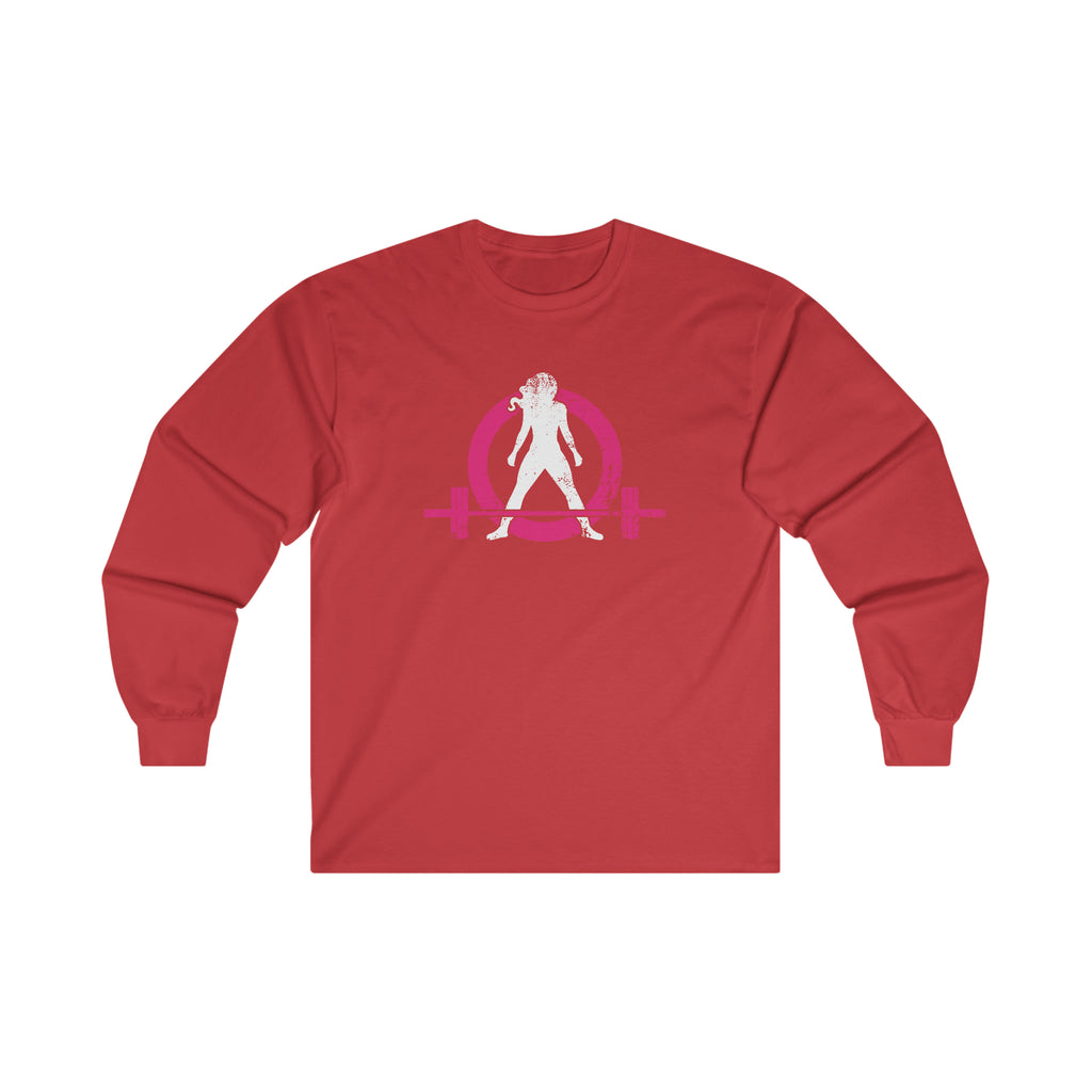 Distressed - Ultra Cotton Long Sleeve Tee - Color Logo