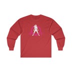 Distressed - Ultra Cotton Long Sleeve Tee - Color Logo