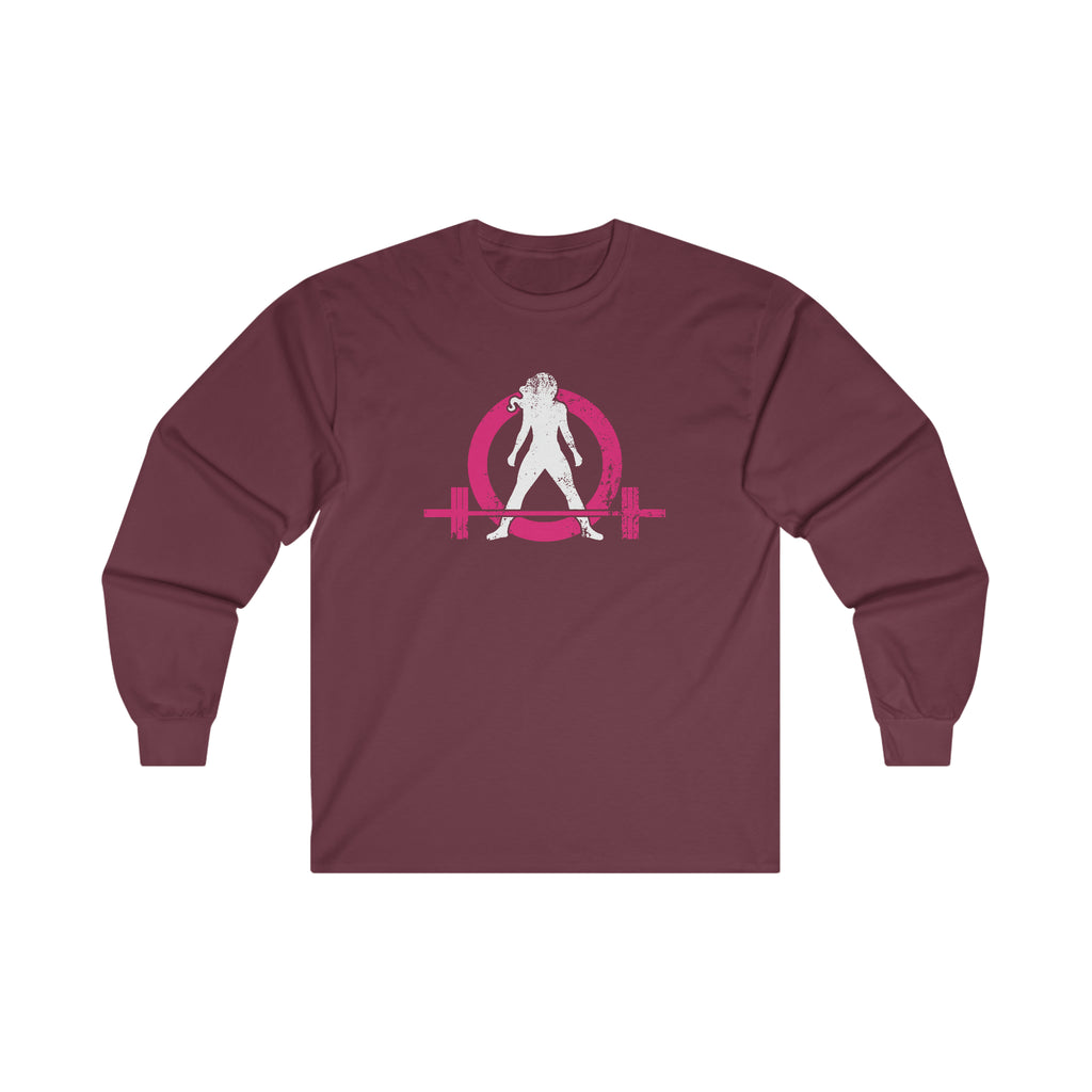 Distressed - Ultra Cotton Long Sleeve Tee - Color Logo